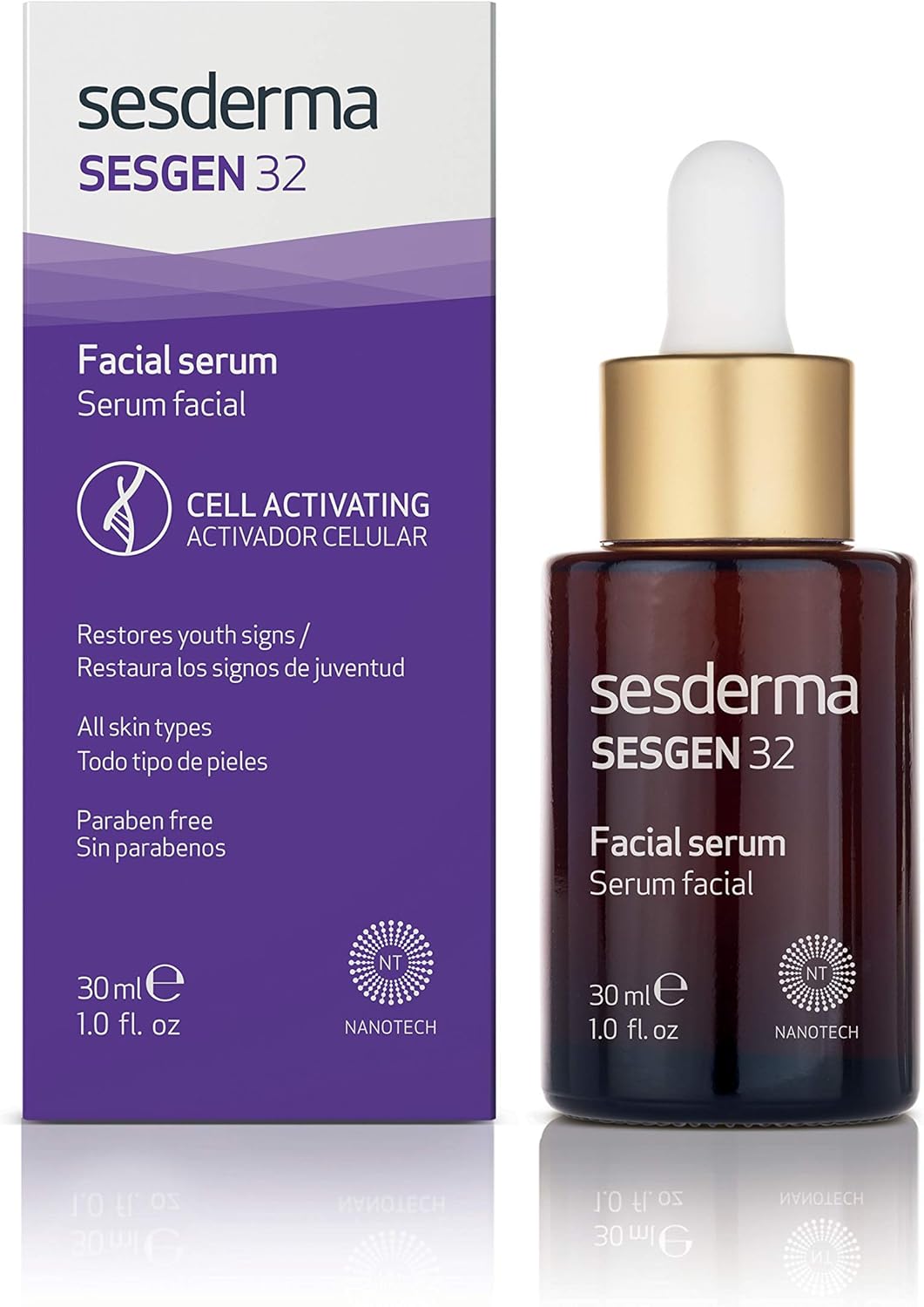 Sesderma Sesgen 32 Cellular Activating Serum - Comprehensive Anti-Aging Action - 30 ml, 30 ml (Pack of 1)