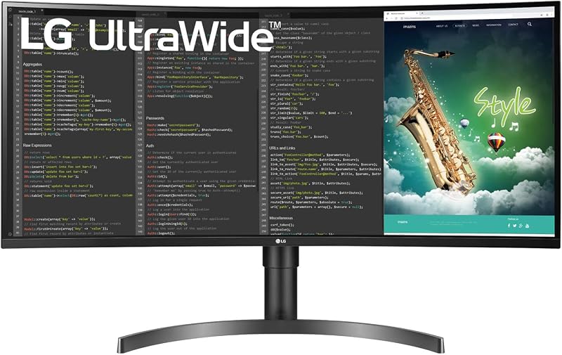 LG 35WN75C-B 35 Inch 21:9 QHD VA Curved Ultrawide Monitor