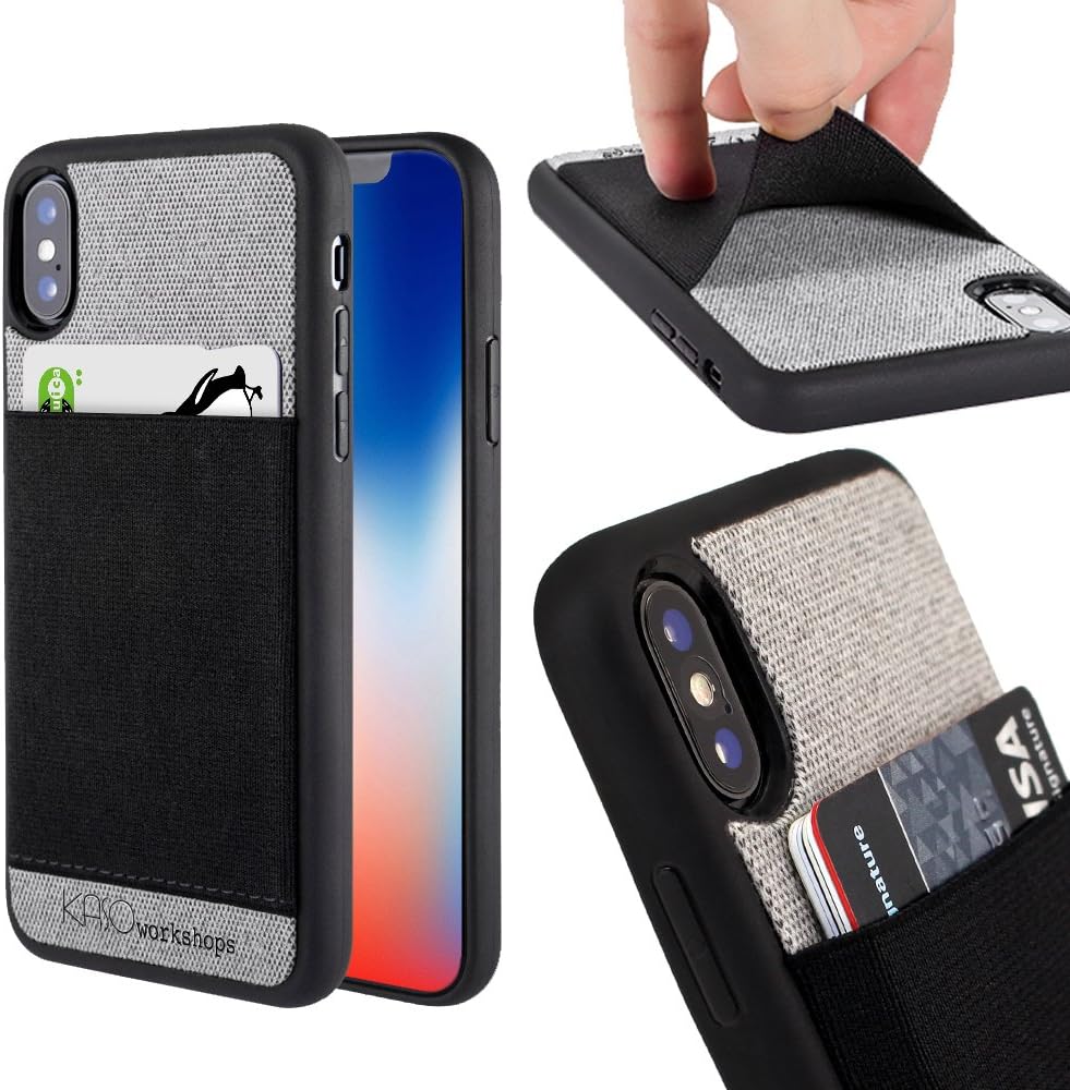 iPhone Xs Wallet Case, Fabric Credit Card