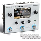 HOTONE Guitar Multi Effects Processor Multi Effects Pedal Touch Screen Guitar Bass Amp Modeling IR Cabinets Simulation Multi FX Processor (Include 10 PCS Additional Footswitch Toppers)