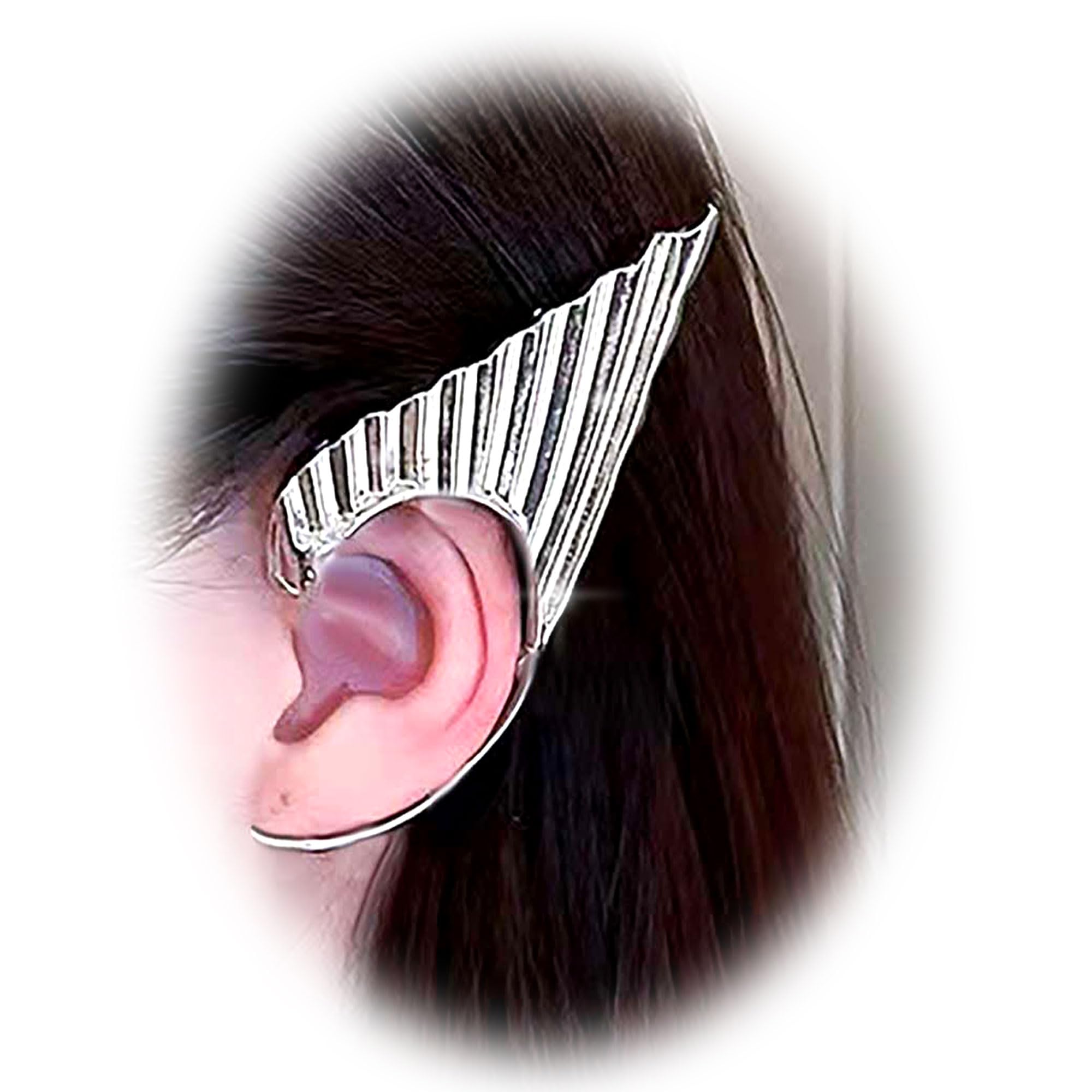 LaVenty Elf Ear Cuffs Mermaid Earrings Accessories Fairy Earrings Elf Accessories Costume Mermaid Costume for Cosplay Elven Party