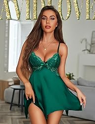 Avidlove Women Satin Nightgown Babydoll Lingerie