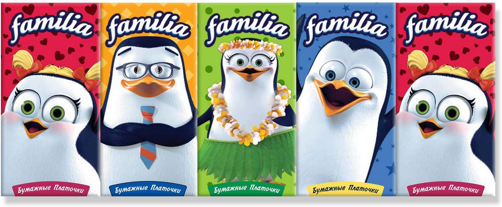 Familia Set of 10 Packs of tissues 100 Pieces – Pack of 3