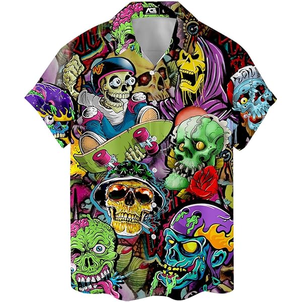 Amazon.com: Casino Men's Hawaiian Shirt - Tropical Floral Hawaiian