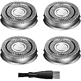 Pitbulls Razor Replacement Blades 4-Pack | Fits Bald Head Gold PRO, Silver PRO, Platinum PRO Series | Precision Blades for Head, Face, Body Grooming