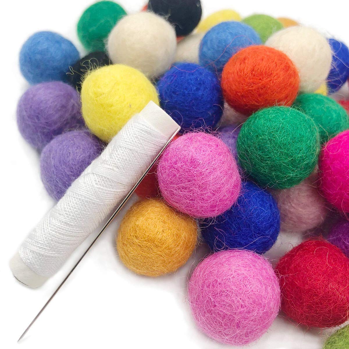 Wool Balls Felt Pom Pom Balls 2cm 150pc Felt Garland Craft Supplies Wool Felt Beads Home Decor