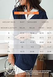 EVALESS Womens V Neck Sweater Vest Sleeveless Blue