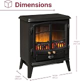 Dimplex Tango Optiflame Electric Stove Matte Black with Remote 2kW view 6