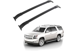 ECOTRIC Roof Rack Cross Bars Compatible with 2015-2020 Chevy Tahoe Suburban Escalade GMC Yukon Luggage Cargo Ladder Crossbars Bike Load Roof Cross Rail Replacement for Part 23256564 Hold up to 220lbs