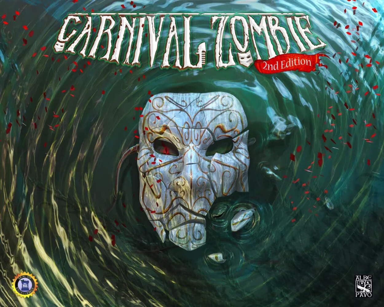 Albe Pavo | Carnival Zombie 2nd Edition | Cooperative Board Game | Ages 14+ | 1-6 Players | 45+ Minutes Playing Time
