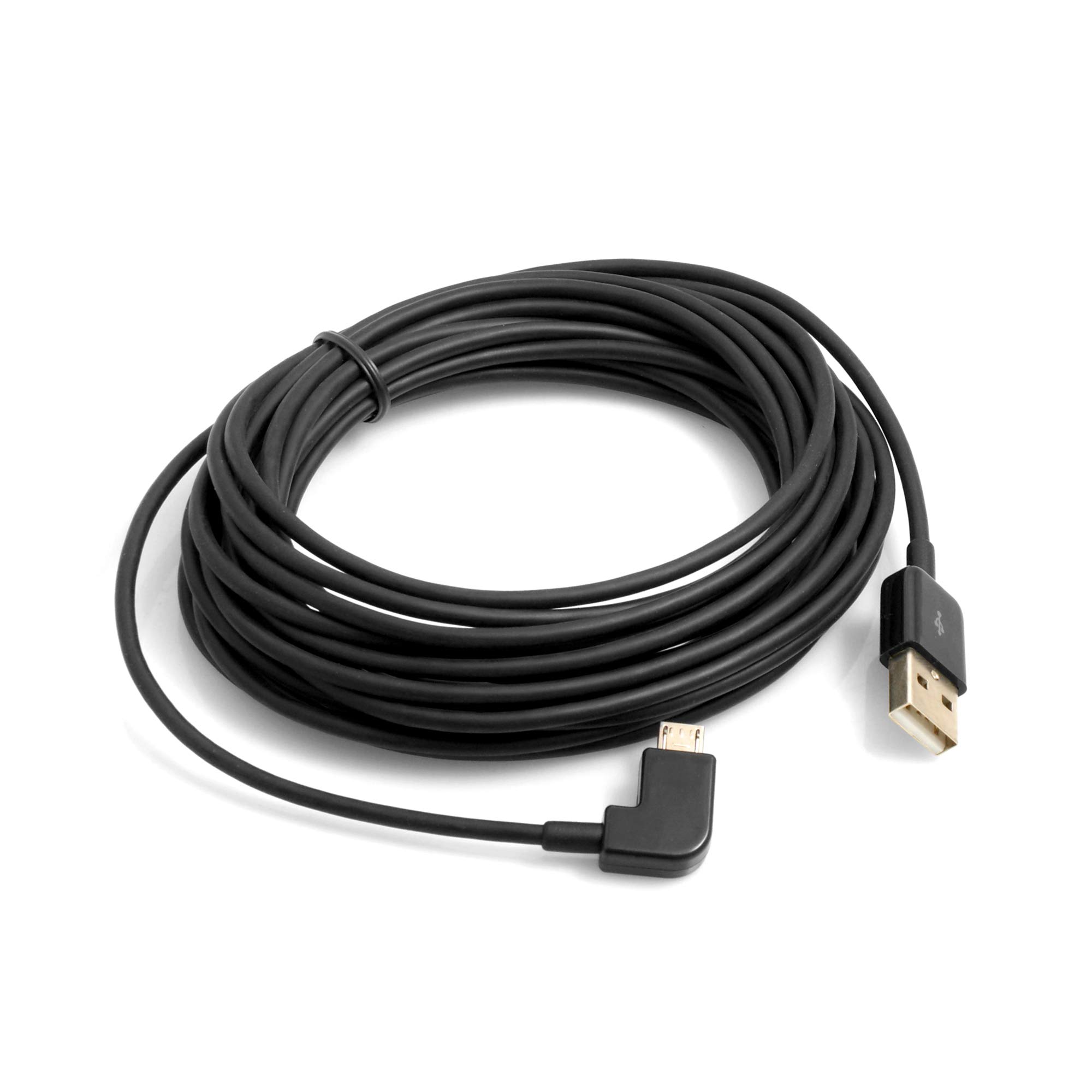 System-S Micro USB Cable Right Angled Male to USB 2.0 Type A Male 5 m