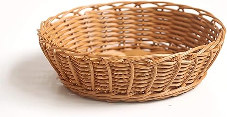 Amazon 手織りの海草籐収納バスケット 手作りの編まれたバスケットピクニックのための簡単な収納バスケット多機能コンテナ 食器キッチン かご バスケット オンライン通販