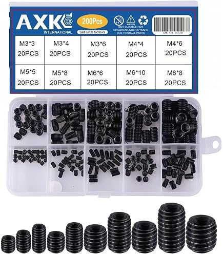 Kit De 200 Tornillos De Garra Hexagonales – Surtido De Tamaños M3 A M8, Perfectos Para Reparaciones O Proyectos DIY