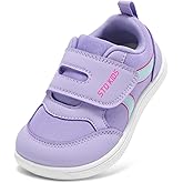 Toddler Wide Toe Box Barefoot Shoes Boys Girls Sneakers Kids Tennis Shoes Preschool Non Slip Lightweight Comfortable First Walking Shoes Running Outdoor Activities