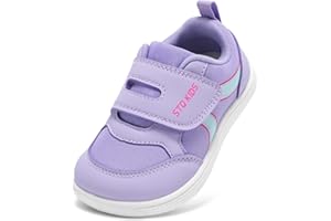 STQ KIDS Toddler Barefoot Wide Toe Box Shoes Boys Girls Sneakers Tennis Casual First Walking Preschool Non Slip Breathable Li