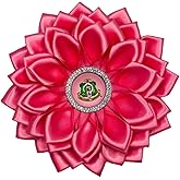 Pink 4.5" Sorority Paraphernalia Flower Brooch Pin for Women Greek, AKA Sorority Inspired for D9 Events, Conferences, Luncheons, J15
