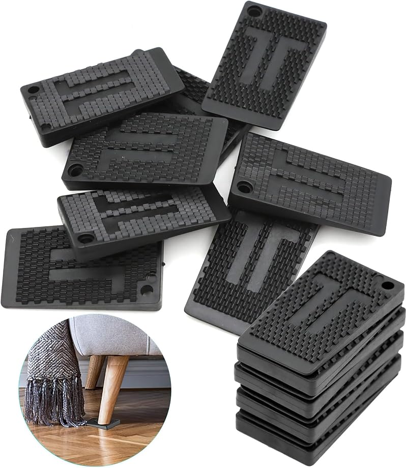 ZOCONE 25pk Plastic Furniture Shims Wedges Levellers for Wobbly Table Chairs