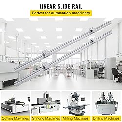 VEVOR Linear Rail, 2PCS SBR12-1000mm, Linear Guide