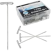 Merangue T-Pins, 2-Inch, 100 Pack, Silver (1022-3011-00-000)