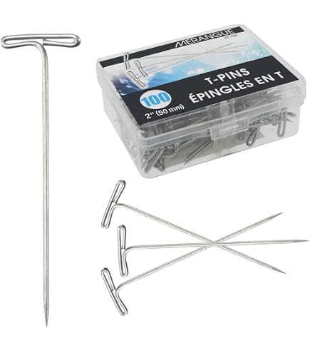 épingle Couture Tinoaly 1000 Pièces Épingle à Perruque En T, 26mm Argent Épingles à Epingle Couture épingle Couture Tinoaly 1000 Pièces Épingle à Perruque En T, 26mm Argent Épingles à Epingle Couture