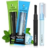 Cigtrus Natural Nicotine-Free &amp; Tobacco-Free Smoking Alternative, Non-Electric Craving Relief, Quit Smoking Aid with Cigtrus (Peppermint &amp; Spearmint) - Pack of 2