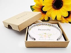 Dczosily Inspirational Cuff Bracelets for Women