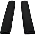 Wanty® 1 Pair of 2 Black Color Neoprene Multipurpose Comfort Shoulder Strap Pads Shoulder Cushion Pad Protector for Laptop/Travel Bag/Messenger/Boxing/Car Seat Belts Protect Pads (black)
