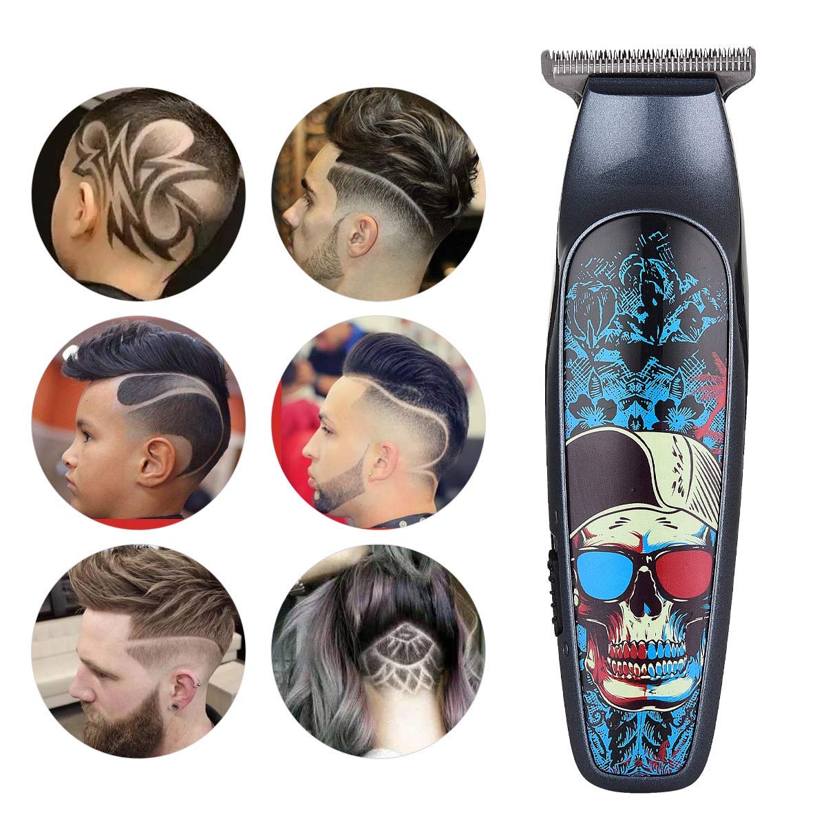 BESTBOMG Beard Trimmer for Men, Hair Clippers, USB Rechargeable Beard Shaver Mustache Grooming Kit for Contouring/Shaving/Sculpting/Trimming (T Outliner-2)