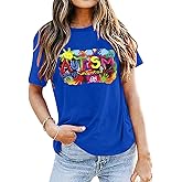 Autism Awareness Shirt Women Autism Accept Understand Love Shirts Special Education Teacher Short Sleeve Cute Tee Tops