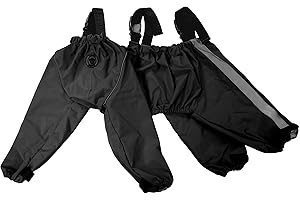 FouFou Dog 62563 Bodyguard Protective All-Weather Dog Pants, Medium, Black