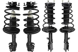 AUTOMUTO Strut Spring Assembly Front and Rear Pair Shock Absorber FWD for 2004-2006 for Toyota Camry,2004-2006 for Lexus Es330, 2004-2006 for Toyota Solara Replace for 172205 172206 172207 172208