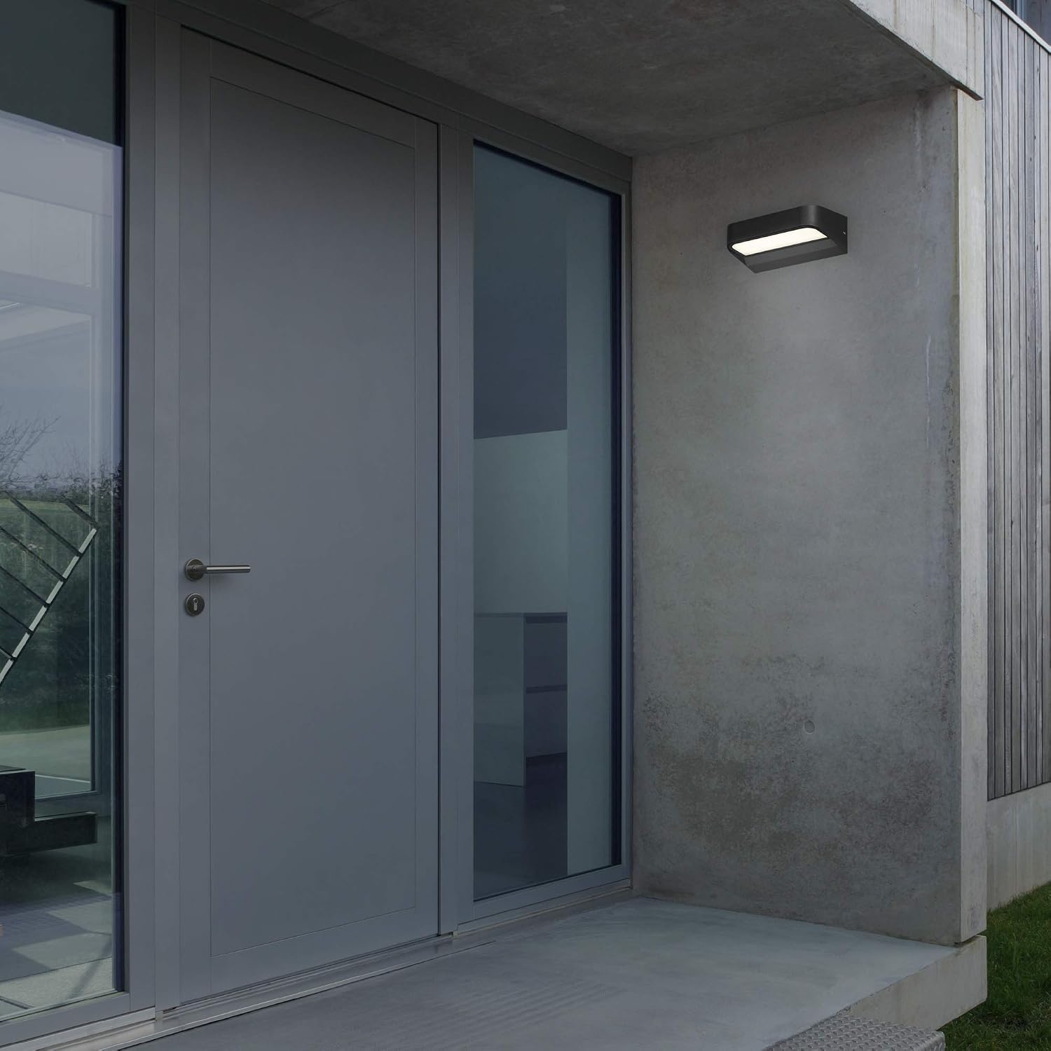 Briloner Leuchten, 3036-015 LED Outdoor Light, Outdoor Wall Light, IP44, 8 Watt, 900 Lumen, 4,000 Kelvin, Black - Image 4