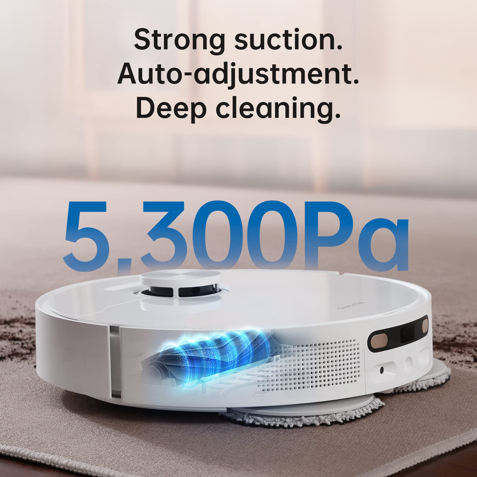 dreame L10s Ultra Robot Vacuum and Mop Combo, Auto Mop Cleaning and Drying, Self-Refilling and Self-Emptying Base for 60 Days of Cleaning, 5300Pa Suction and AI Navigation, Compatible with Alexa - Image 6