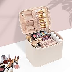 OCHEAL Makeup Bag, Portable Cosmetic Bag, Large