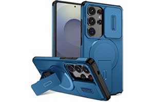 Anlalish Magnetic for Samsung Galaxy S26 Ultra Case with Camera Lens Cover, Compatible with MagSafe Slim Shockproof Heavy Dut