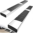 YITAMOTOR 6 inches Running Boards Compatible with 2015-2025 Ford F150 SuperCrew Cab, 2017-2024 Ford F250 F350 F450 F550 Super Duty Crew Cab Silver Side Step Nerf Bars