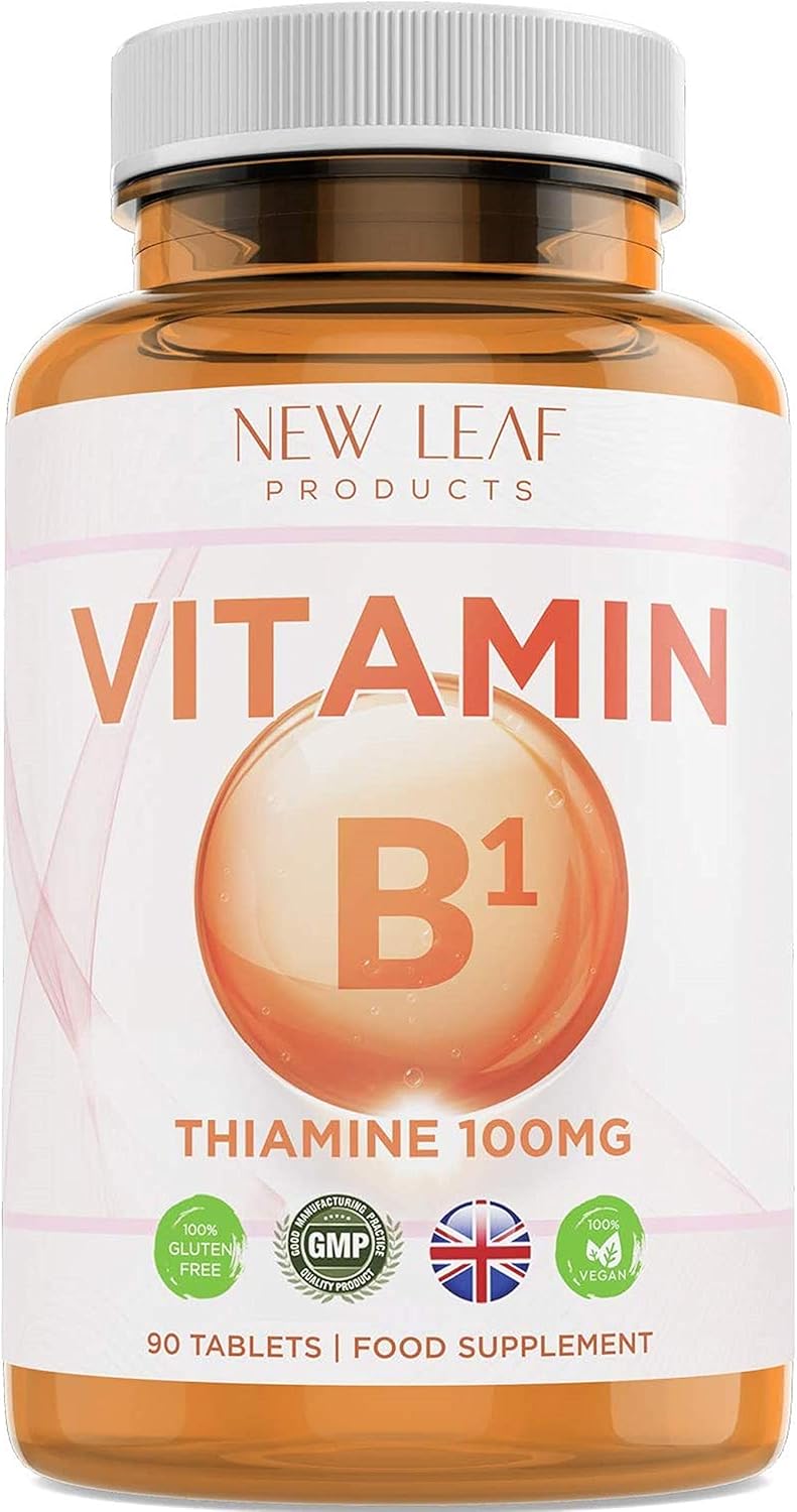 Vitamin B1 Thiamine Supplement 100mg (4 Months Value Supply) Thiamine Vitamin B1 High Strength, Heart Health