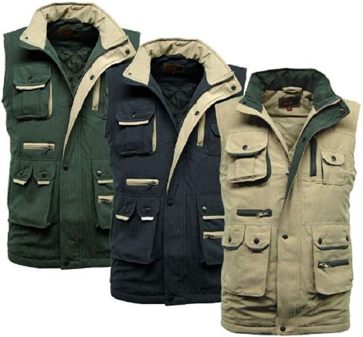 Arctic Storm Men Multi Pocket Suffolk Padded Gilet Amazon.co.uk Clothing