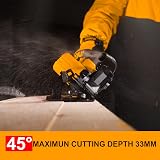 Ingco 20V 140mm Circular Saw Brushless 6300RPM 50mm Depth with Battery Charger view 4