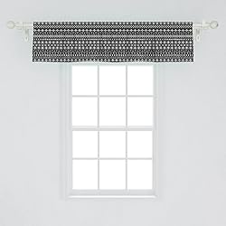 Ambesonne Mudcloth Window Valance Pack of