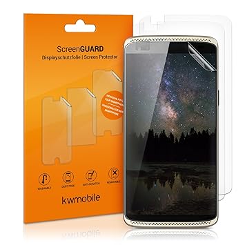kwmobile 3x Folie für ZTE Axon Mini - klare Displayschutzfolie Displayschutz Crystal Clear kristallklar Displayfolie Schutzfo