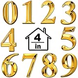 Jetec 10 Pcs House Numbers 3D Door Mailbox Numbers