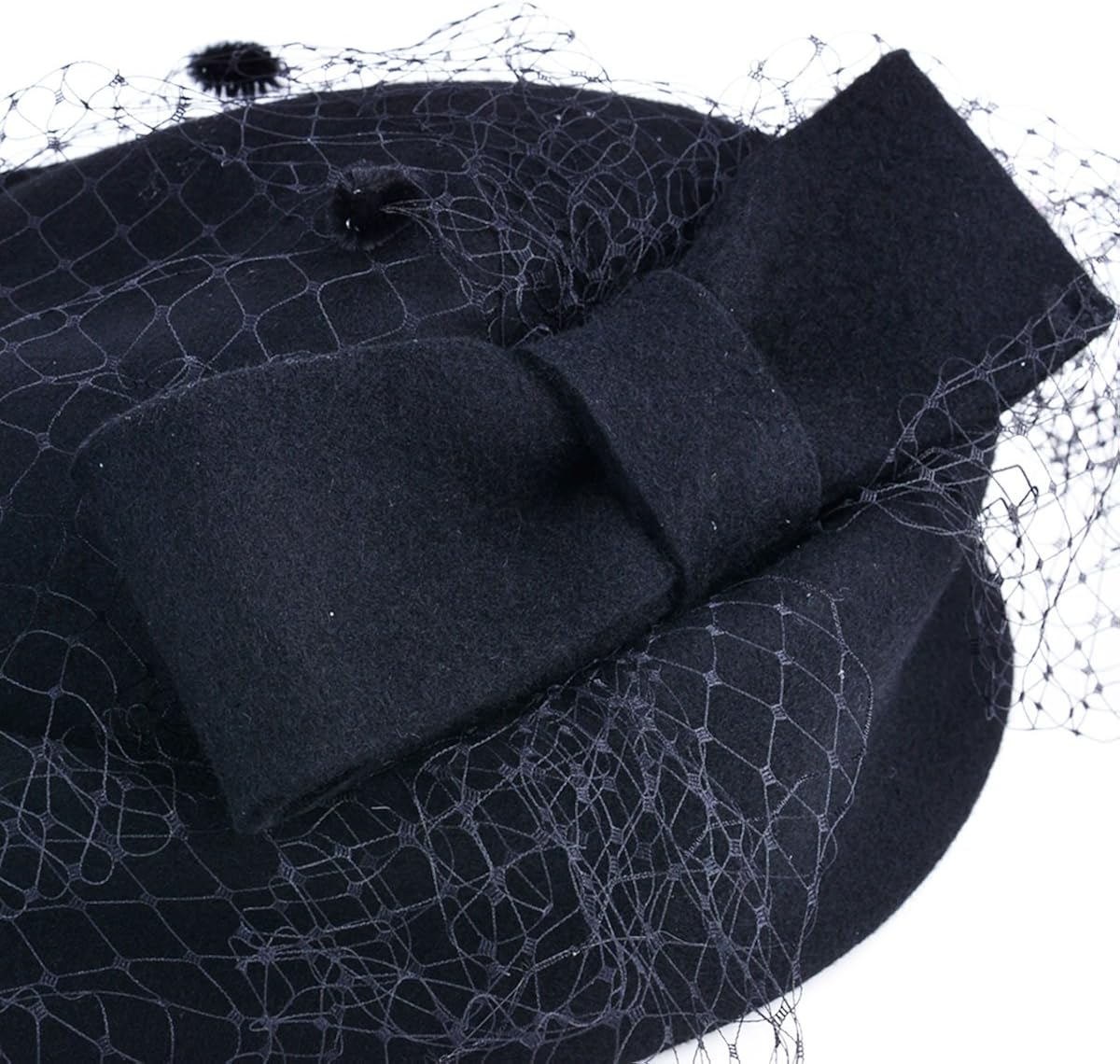 Aniwon Pillbox Hat, Wedding Hat with Veil Vintage Bow Fascinator Hats for Women at  Women’s Clothing store