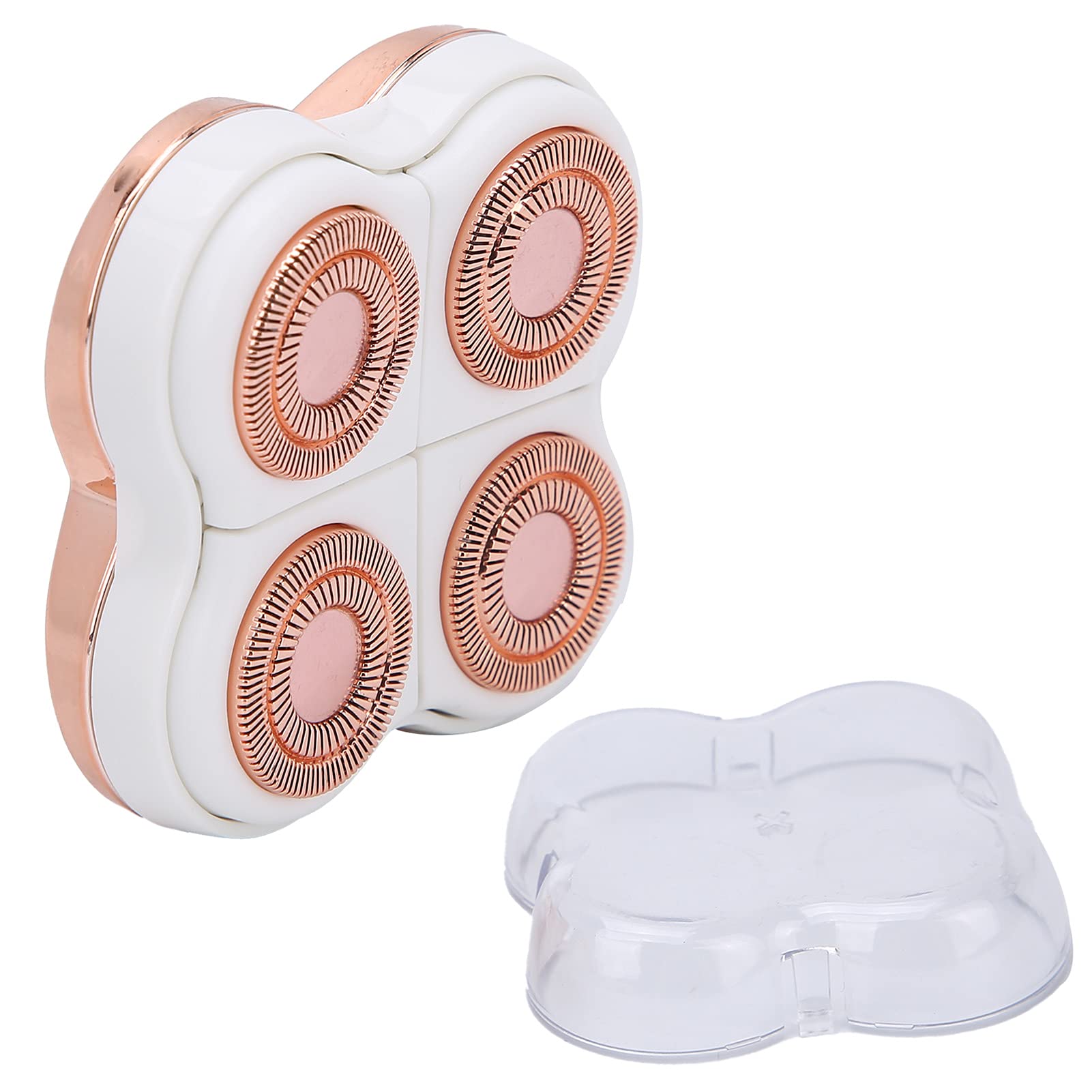 360‑Degree Floating Blade Curved Hair Remover Head Rose Gold Plated Replacement for Leg and Body Hair, Wonderful Replacement for Old or Broken Hair Remover Head, Wet and Dry Dual