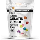 It's Just - 100% Gelatin Powder, 2lb (32oz), Unflavored | Heavy Metal Tested, Grass-Fed Bovine (Beef) Source, Non-GMO, GLP-1, Keto Friendly, Perfect for Marshmallows, Gummies, Dessert