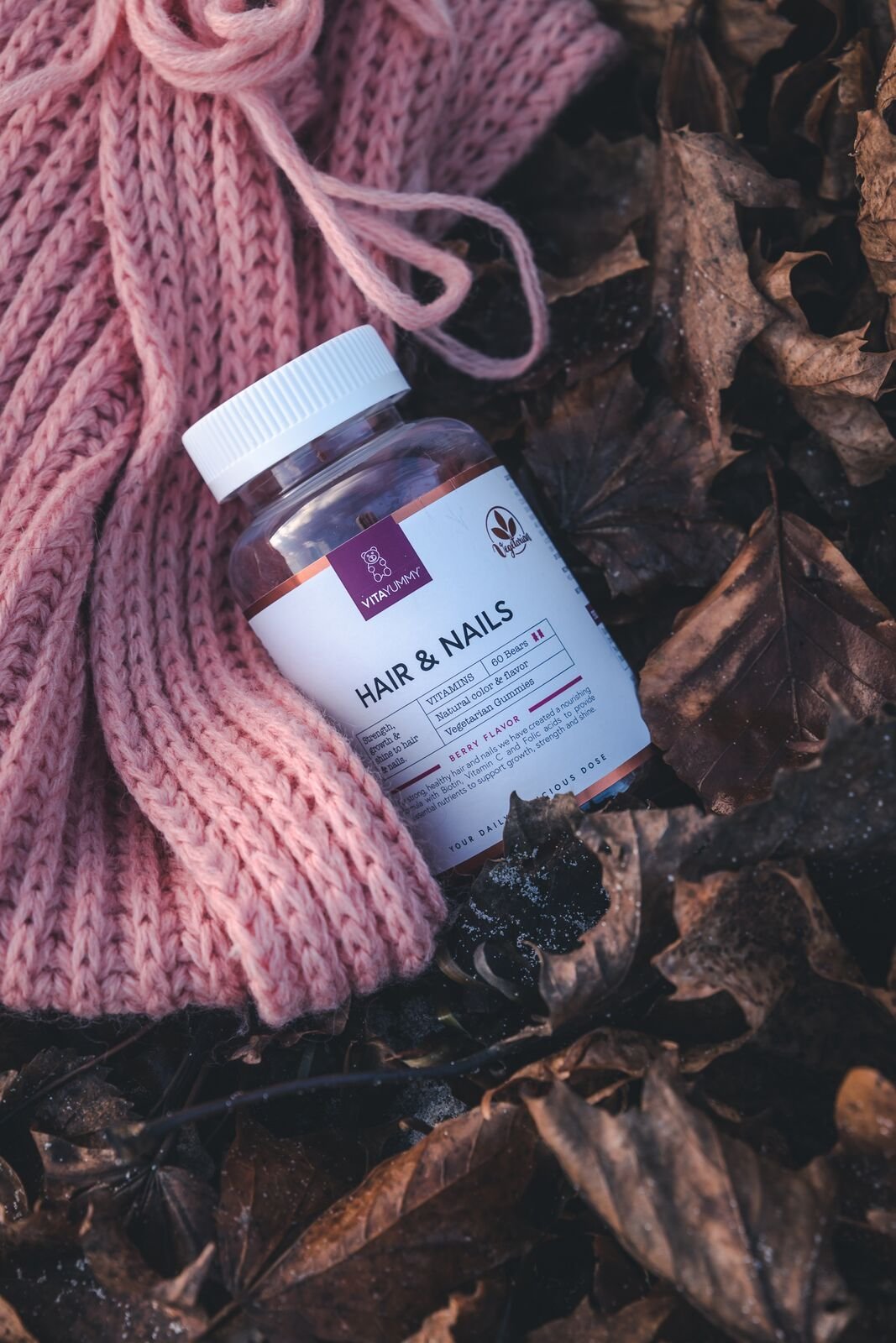 VITAYUMMY Vitamin Gummies for Hair and Nails with Natural Color and