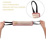 Opopark 2 Pieces Dog Tug Toy with 2 Handles Durable Jute Medium to Large Dogs view 3
