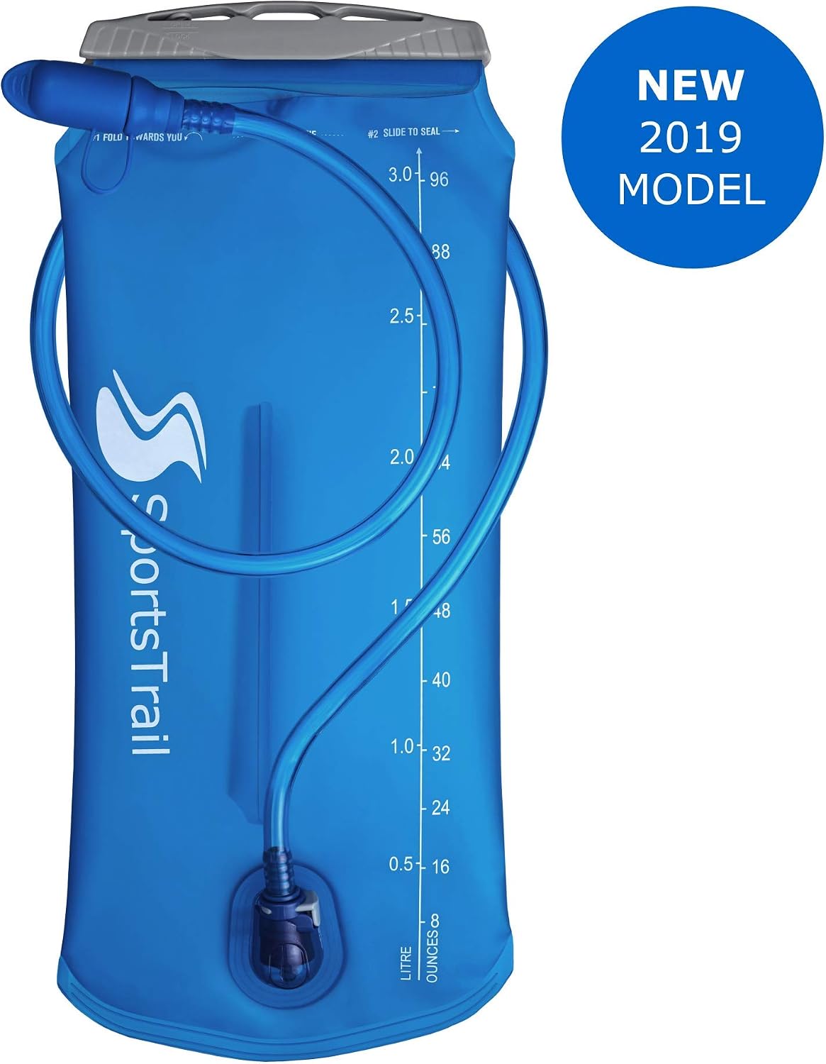 Sportstrail Hydration Bladder 2 Liter 1 5 3 Liter Leak Proof Water Bladder For Hydration Pack Bpa Free Military Grade Hydration Water Pouch Camel Pack Water Reservoir For Hiking Walking Cycling Bags Skateboarding
