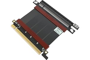 LINKUP - Ultra PCIe 4.0 X16 Riser Cable [RTX4090 RX6950XT x570 B550 Z690 Tested] Shielded High-Speed Vertical Mount Gaming PC