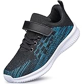 YHOON Boys Girls Shoes Kids Sneakers Breathable Athletic Running Tennis Shoes for Toddler/Little Kid/Big Kid